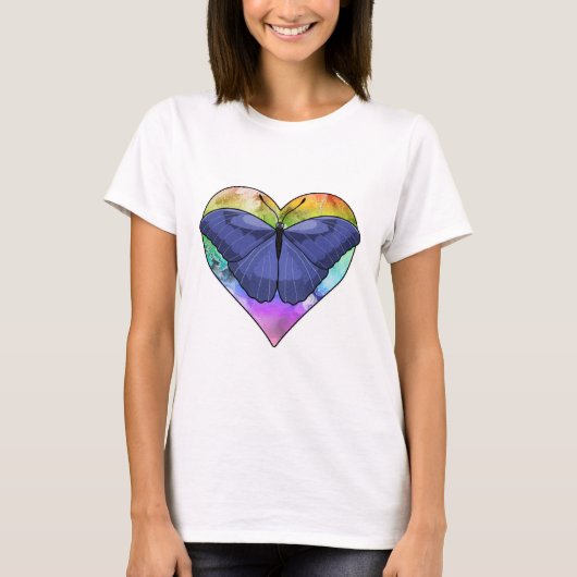 Botervlieg met hart t-shirt (Voorkant)