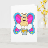 Botervlieg met honing kaart (Gele Bloem)