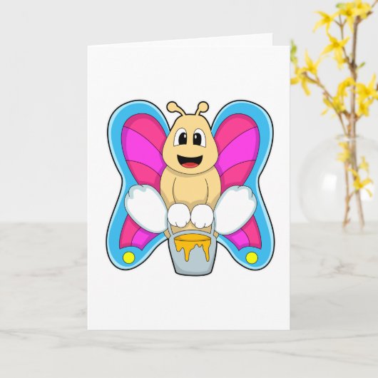 Botervlieg met honing kaart (Gele Bloem)