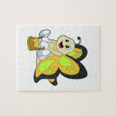 Botervlieg met honing legpuzzel (Horizontaal)