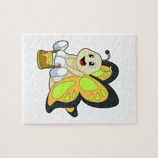 Botervlieg met honing legpuzzel (Horizontaal)