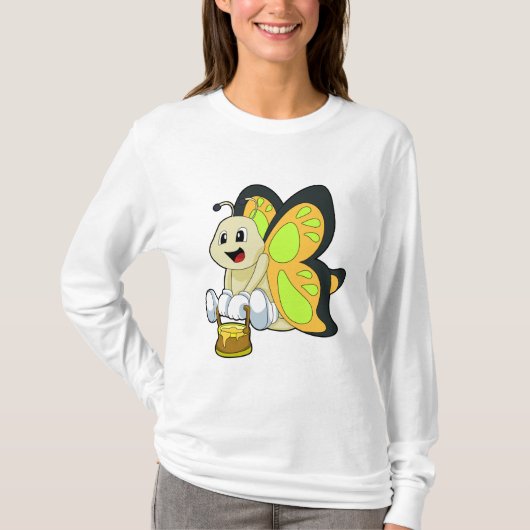 Botervlieg met honing t-shirt (Voorkant)