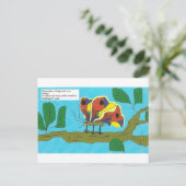 Botervlieg met humoristische commentaren op relati briefkaart (Staand voorkant)