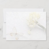 Botervlieg met lentbloemen kaart (Achterkant)