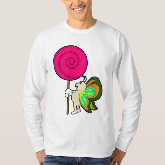 Botervlieg met Lollipop T-shirt (Voorkant)