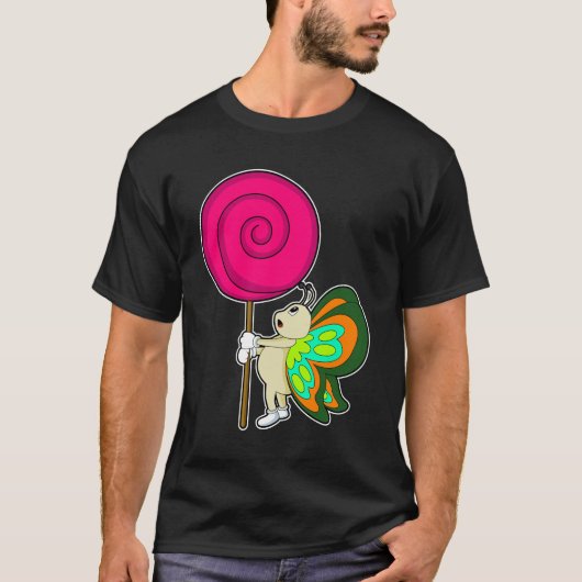 Botervlieg met Lollipop T-shirt (Voorkant)