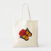 Botervlieg met Roos Tote Bag (Voorkant)