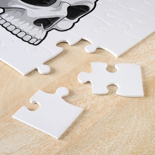 Botervlieg met schedel legpuzzel (Zijkant)