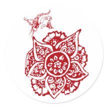 Botervlieg met ventilator(Henna)(rood)