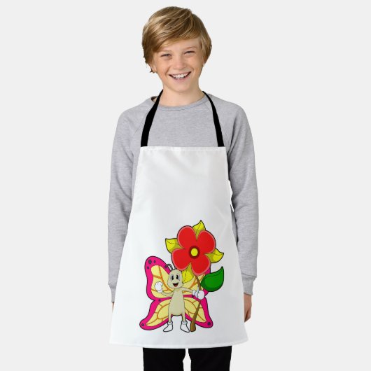 Botervlieg met ventilator schort (Gedragen)