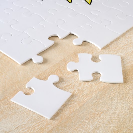 Botervlieg met zonnebloem legpuzzel (Zijkant)