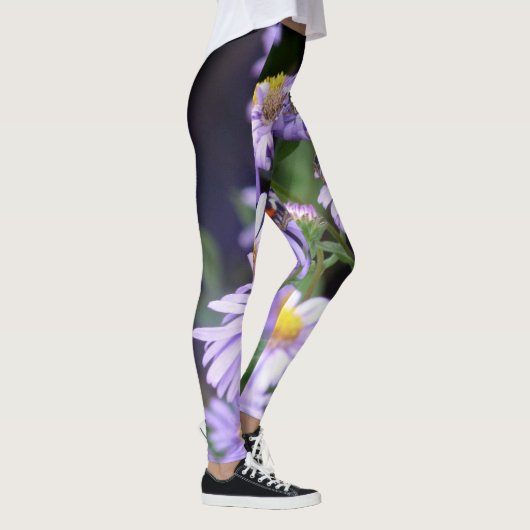 Botervlieg op bloemen leggings (Rechts)
