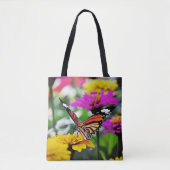 Botervlieg op bloemen tote bag (Voorkant)