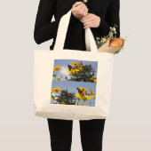 Botervlieg op de Canvas tas van zonnebloemen (Voorkant (product))