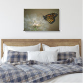 Botervlieg op de dandelion canvas afdruk (Insitu (Slaapkamer))