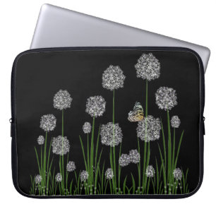 Botervlieg op de Dandelions-laptophoes Laptop Sleeve