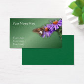 Botervlieg op de Natuur van Paarse zweefvliegtuige Visitekaartje (Bureau)