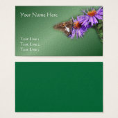 Botervlieg op de Natuur van Paarse zweefvliegtuige Visitekaartje (Voorkant /achterkant)