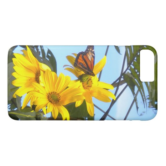 Botervlieg op de zonnebloem Case-Mate iPhone case (Achterkant (Horizontaal))