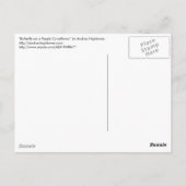 Botervlieg op een Paarse concefloer Briefkaart (Achterkant)