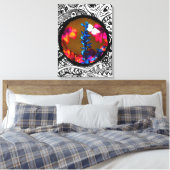 Botervlieg op een ventilator canvas afdruk (Insitu (Slaapkamer))