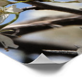 Botervlieg op Floral met Verse op Go d's Sterkte Poster (Hoek)