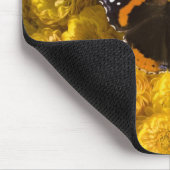 Botervlieg op gele asters muismat (Hoek)