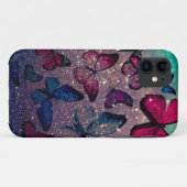 Botervlieg op Glitter Case-Mate iPhone Case (Achterkant (horizontaal))