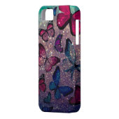 Botervlieg op Glitter Case-Mate iPhone Case (Achterkant Links)