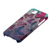 Botervlieg op Glitter Case-Mate iPhone Case (Onderkant)