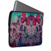 Botervlieg op Glitter Laptop Sleeve (Voorkant Rechts)