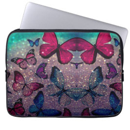 Botervlieg op Glitter Laptop Sleeve