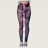 Botervlieg op Glitter Leggings (Voorkant)