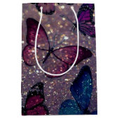 Botervlieg op Glitter Medium Cadeauzakje (Voorkant)