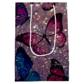 Botervlieg op Glitter Medium Cadeauzakje (Achterkant)