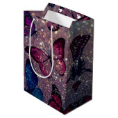 Botervlieg op Glitter Medium Cadeauzakje (Achterkant Gekanteld)