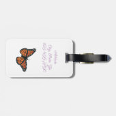 Botervlieg op het Bagagelabel van de kloonventilat (Achterkant horizontaal)