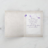 Botervlieg op Lila ventilatorsympathie Kaart (Binnen)