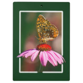 Botervlieg op Paarse cefloer Klembord (Achterkant)