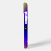 Botervlieg op paarse gele regenboog Case-Mate iPhone case (Achterkant / Links)