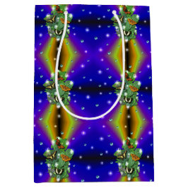 Botervlieg op paarse gele regenboog medium cadeauzakje