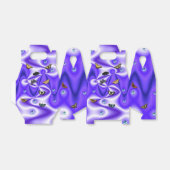 Botervlieg op Paarse zijde met parels Bedankdoosjes (Uitgevouwen)