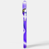 Botervlieg op Paarse zijde met parels Case-Mate iPhone Case (Achterkant / Links)