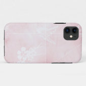 Botervlieg op roze Case-Mate iPhone case (Achterkant (horizontaal))