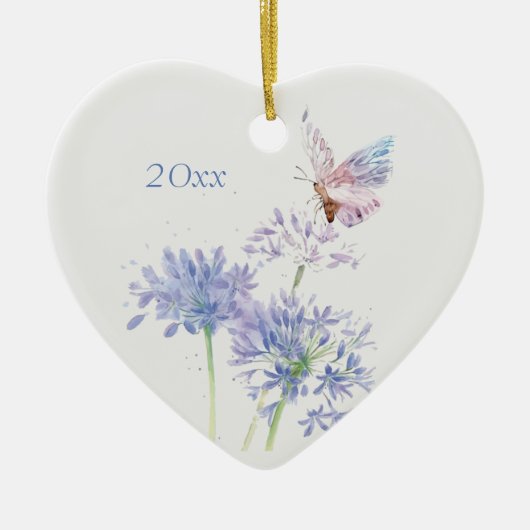 Botervlieg op tuinvloeren Florentijnse Waterverf K Keramisch Ornament (Voorkant)