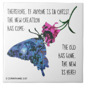 Botervlieg op ventilator, Verse van 2 Corinthians  Tegeltje (Voorkant)