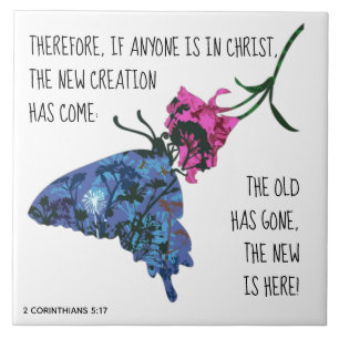 Botervlieg op ventilator, Verse van 2 Corinthians  Tegeltje