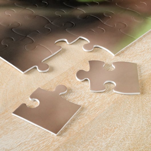 Botervlieg op wilde bloemen met vers van Psalm 37: Legpuzzel (Zijkant)