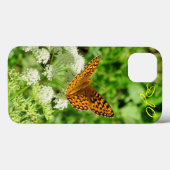 Botervlieg op witte bloemen Case-Mate iPhone case (Achterkant (horizontaal))