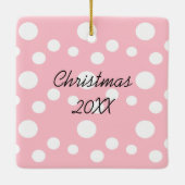 Botervlieg, regenboog, bloem kerstfoto keramisch ornament (Achterkant)